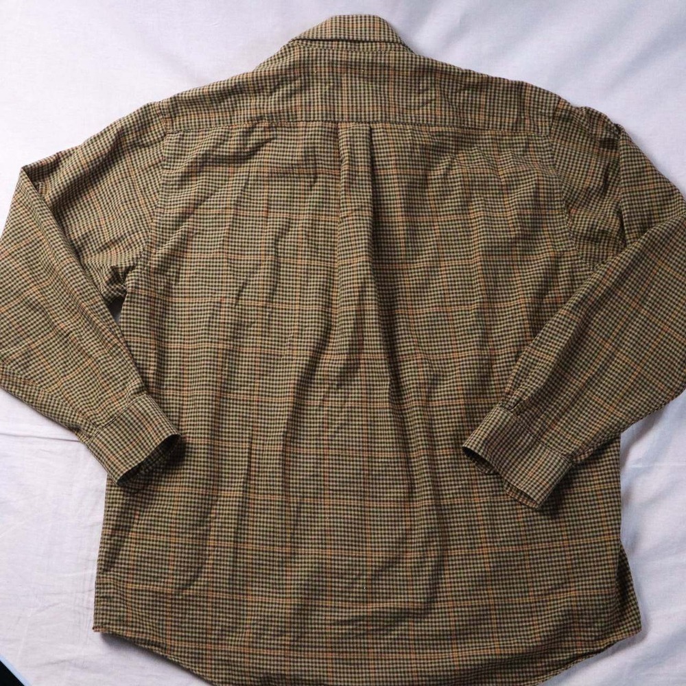 Brooks Brothers Men's Plaid Button Down Shirt Long Sleeve Sz L Cotton Wool Blend - Picture 3 of 6